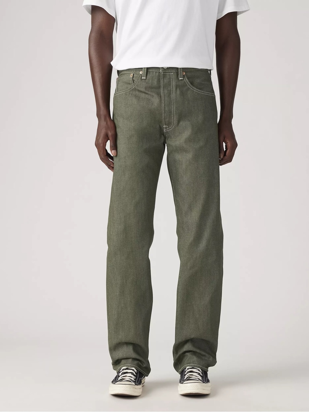 Levi’s | Men’s | 501 Shrink-To-Fit Jeans | Muted Green | 38x34